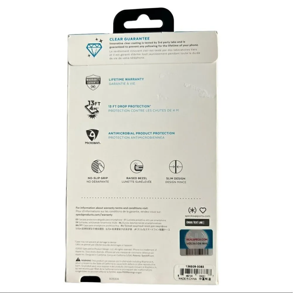 Speck Products Presidio Perfect-Clear with Grip iPhone 11 PRO Max Case